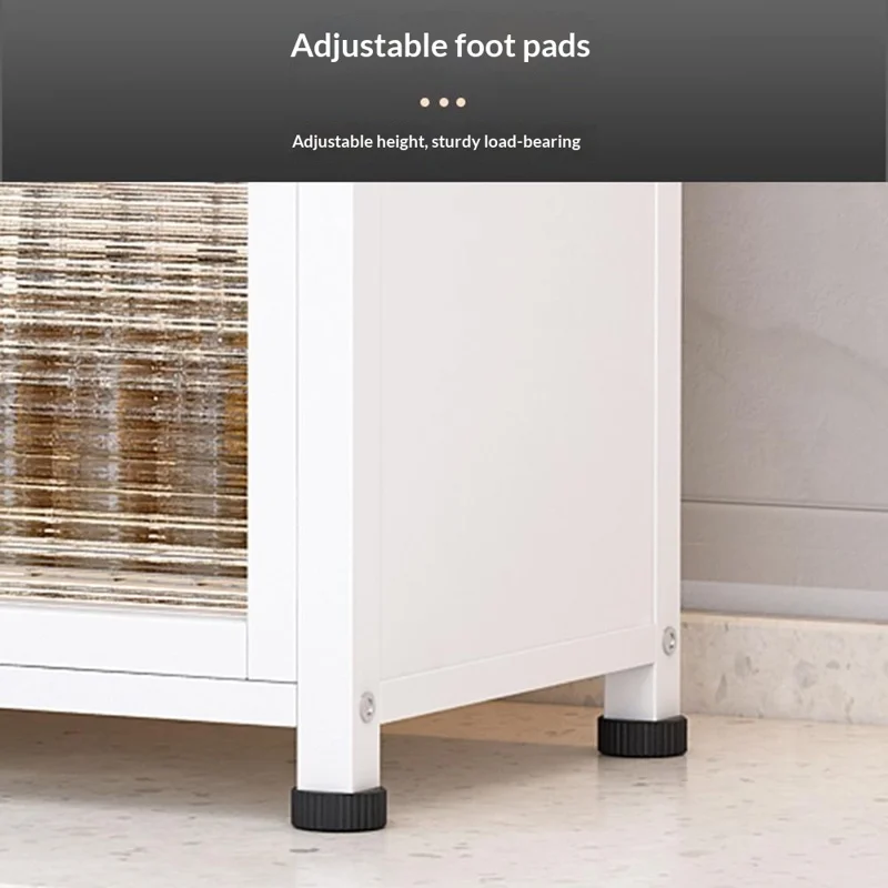 Кухонная настольная полка, 2 яруса, 57 см, шкаф для хранения с дверцами, сушилка, пылезащитный органайзер для мисок / тарелок / специй - черный