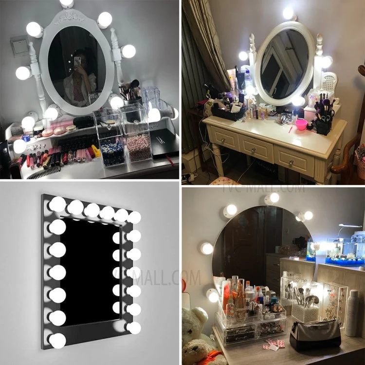 6 Bulbs LED Makeup Mirror Light Bulb Vanity Dimmable Lamp for Dressing Table