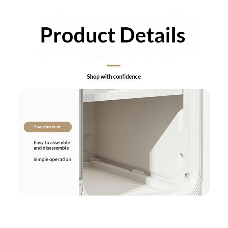 Storage Cabinet 5 Tier Narrow Gap Organizer with Wheels Waterproof Dustproof for Bathroom Kitchen Bedroom - Grey