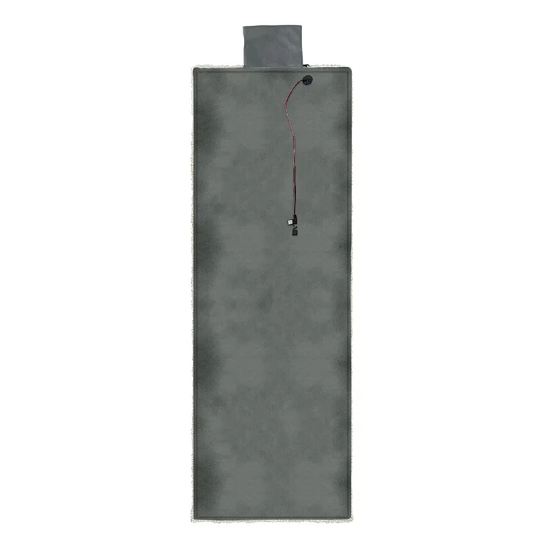 135x48cm Portable Heated Seat Cushion 3-Level Temperature Control Fleece Heating Pad for Sofa Camping Fishing