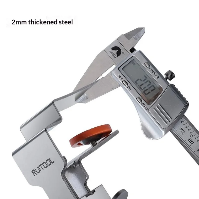 RUITOOL Stainless Steel Adjustable Drawer Installation Clamp 21-50mm Thickness Range Woodworking Tool for Cabinet