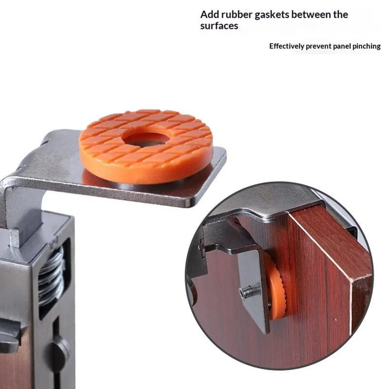 RUITOOL Stainless Steel Adjustable Drawer Installation Clamp 21-50mm Thickness Range Woodworking Tool for Cabinet
