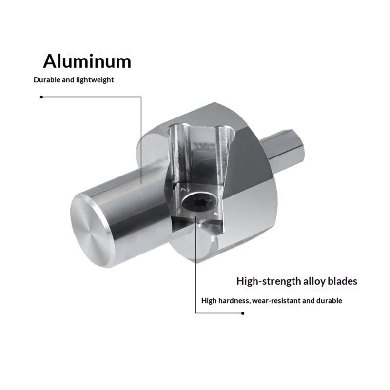 RUITOOL Aluminum Alloy Vertical Drilling Positioning Tool Kit Hole Saw Chamfering Woodworking Tool Set - 19mm Hole  /  Short Drill Bit