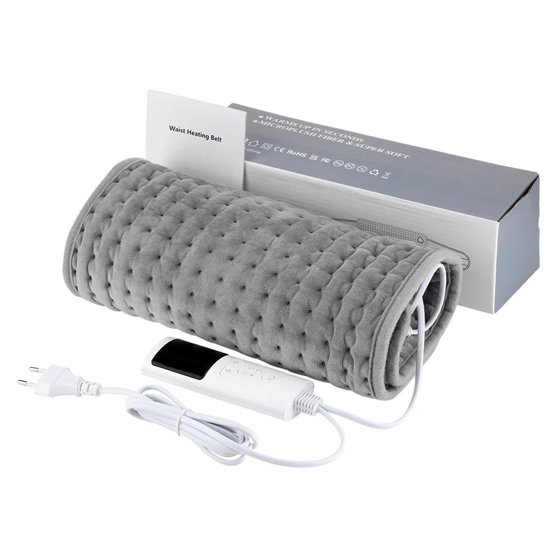 102309 9-Level Heating Belt PTC Control 4 Timers Washable Electric Heating Pad for Waist Back, EU Plug