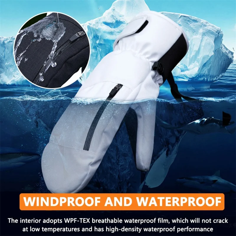 Vicky Marques Size L Touchscreen Ski Gloves, Waterproof Back Pocket, Windproof ...