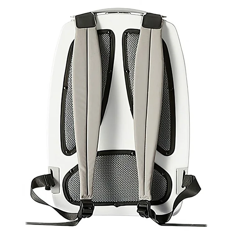 MOESTAR Cat Backpack Carrier Bag Pet Dog Carry Backpack Ventilate Transparent Capsule Backpack for Travel Hiking Outdoors Activities - White