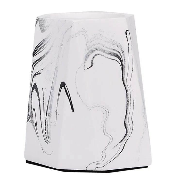 Porte-stylo Géométrique Couleur De L'encre Nordic Desktop Vase Maquillage Brosse Boîte De Stockage Accueil Decor De Bureau
