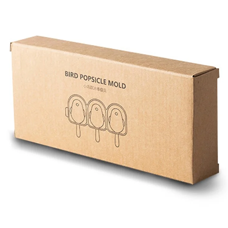 Molde de Silicona Reutilizable con Forma de Pájaro Bonito para Barras de Helado DIY con Tapa y Palo (sin Certificado FDA, Sin BPA) - Azul