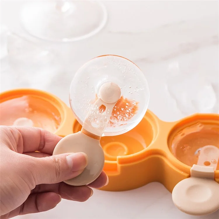 DIY Silicone Doughnut Shaped Ice Cream Mold Dessert Freezer Fruit Juice Milk Pop Ice Cube Mold with Sticks (without FDA Certificate, BPA Free) - Roxo