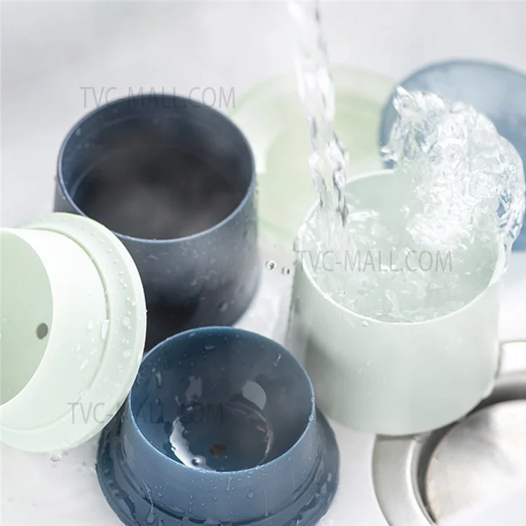 Réfrigérateur Rond À Glace Ronde Réfrigérateur À Glace À Glace Avec Couvercles De Cocktail De Whisky (sans BPA, Aucun Certificat FDA) - Bleu Foncé
