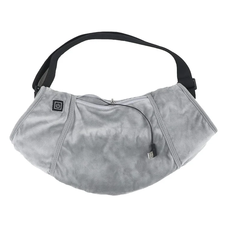 Winter Outdoor Heated Hand Muff Electric Hand Warmer Pouch Rechargeable Heated Gloves Waterproof Handwarmers Bag for Hunting Camping - Grey