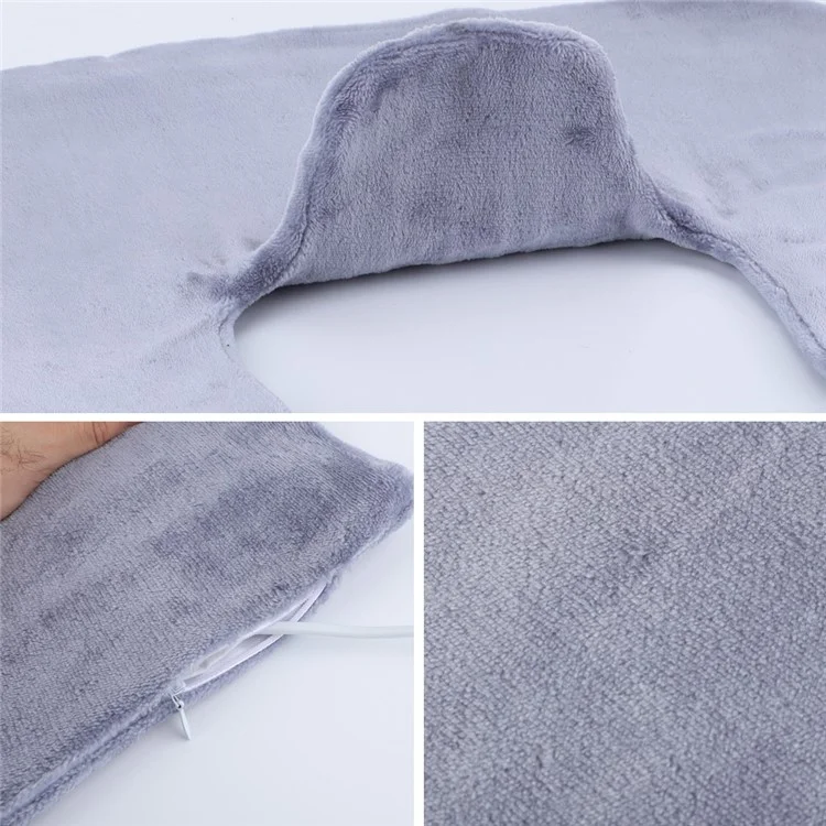 Electric Heating Pad for Neck Back Pain Relief Shoulder Heating Shawl Wrap Heat Therapy Winter Thermal Blanket - EU Plug