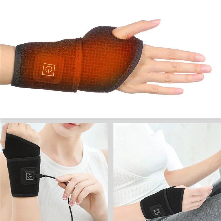Babutenlo 102206 Elektrisches Heizhandgelenkband Mit Wormwood Bag Sport Fitness Wrister Verlängerbare Hand -handgelenkschutz Heizung Braken