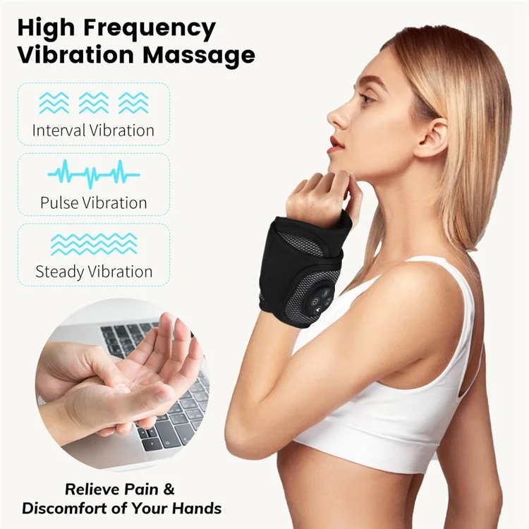 Braçadeira Inteligente KY-1042 Massageador de Pulso Tratamentos de Relaxamento Compressão de Mão Massageador de Ar Quente Compress Braçadeira de Aquecimento de Pulso Massageador