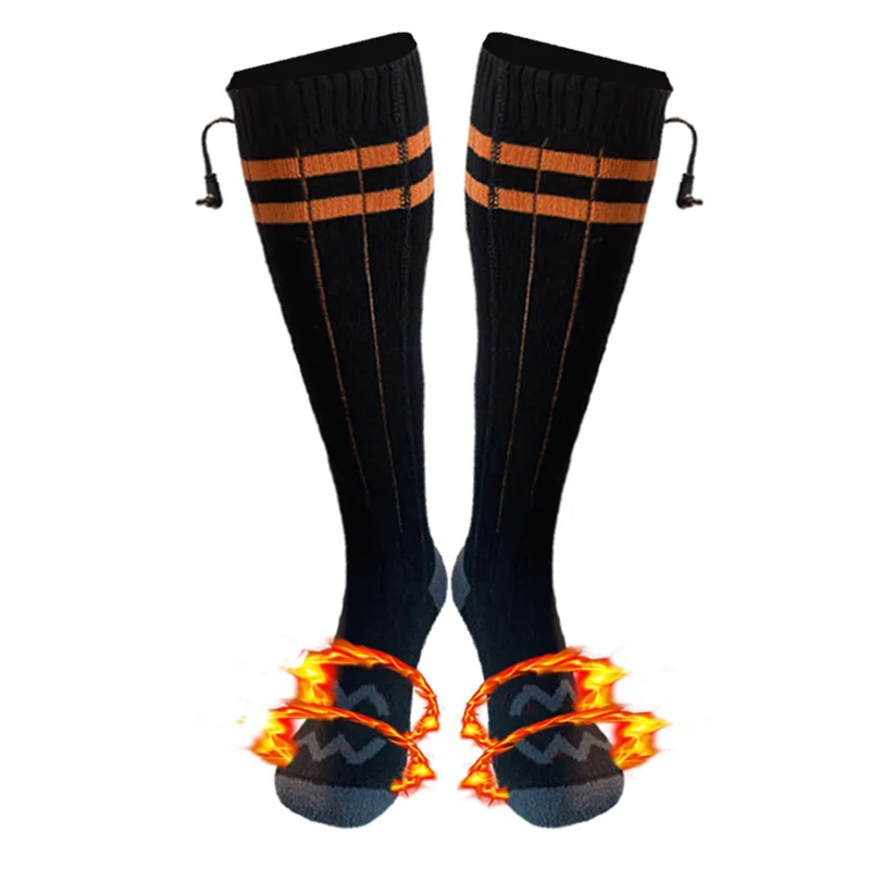 1 Pair Winter Boot Heated Socks Warm Socks Electric Heating Socks for Fishing Camping Hiking