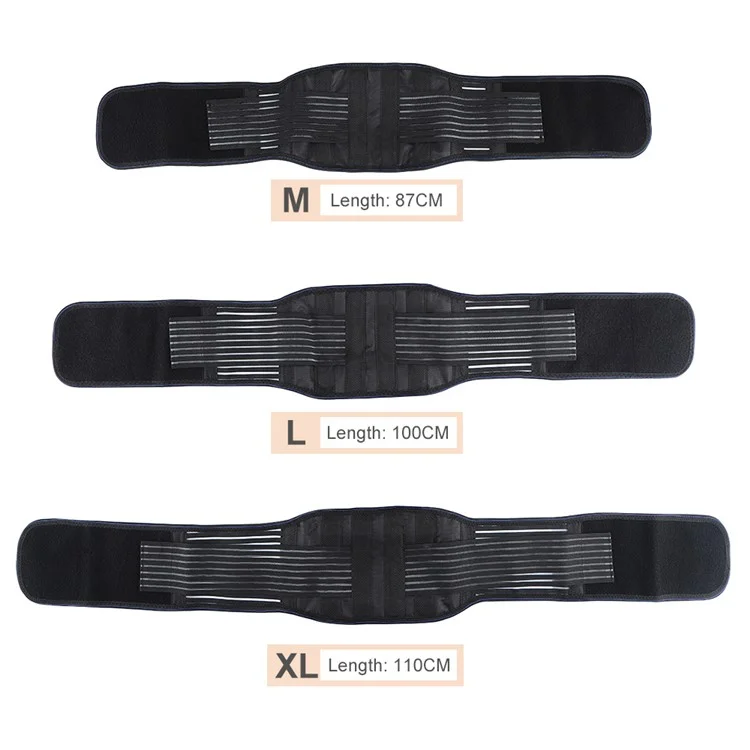 20 Magnets Self-heating Waist Brace Support Pain Relief Tourmaline Magnetic Therapy Lumbar Support Belt - L