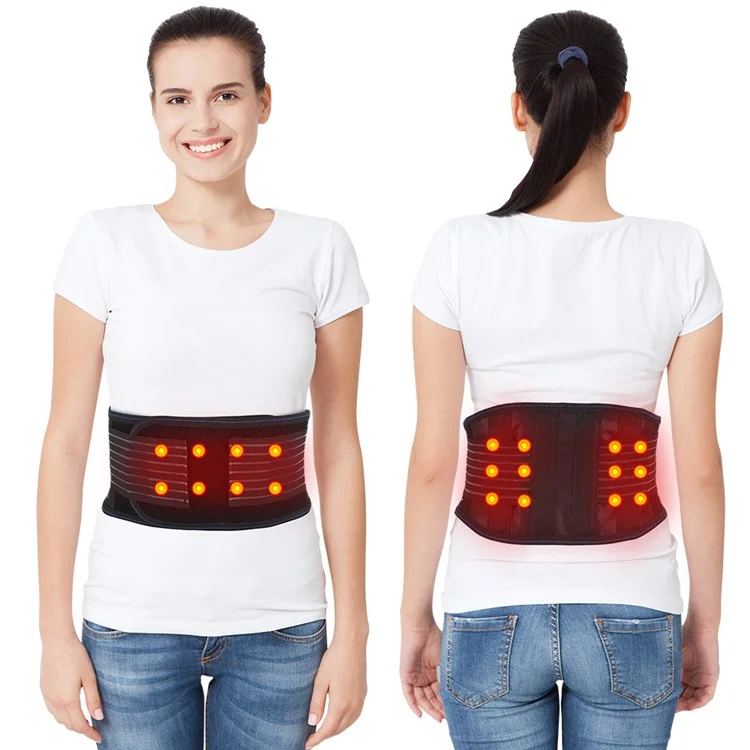 20 Magnets Self-heating Waist Brace Support Pain Relief Tourmaline Magnetic Therapy Lumbar Support Belt - L