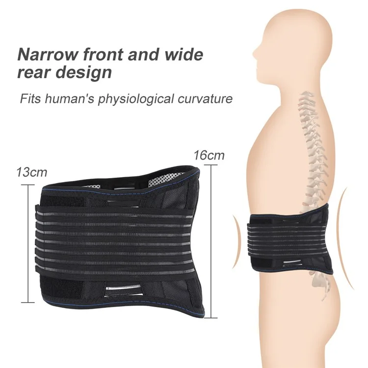 20 Magnets Self-heating Waist Brace Support Pain Relief Tourmaline Magnetic Therapy Lumbar Support Belt - L