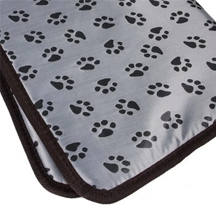 Footprint Pattern Waterproof Bite-resistant Cat Dog Electric Blanket Warm Mat Lightweight Electric Blanket for Pets, 45*45cm - US Plug