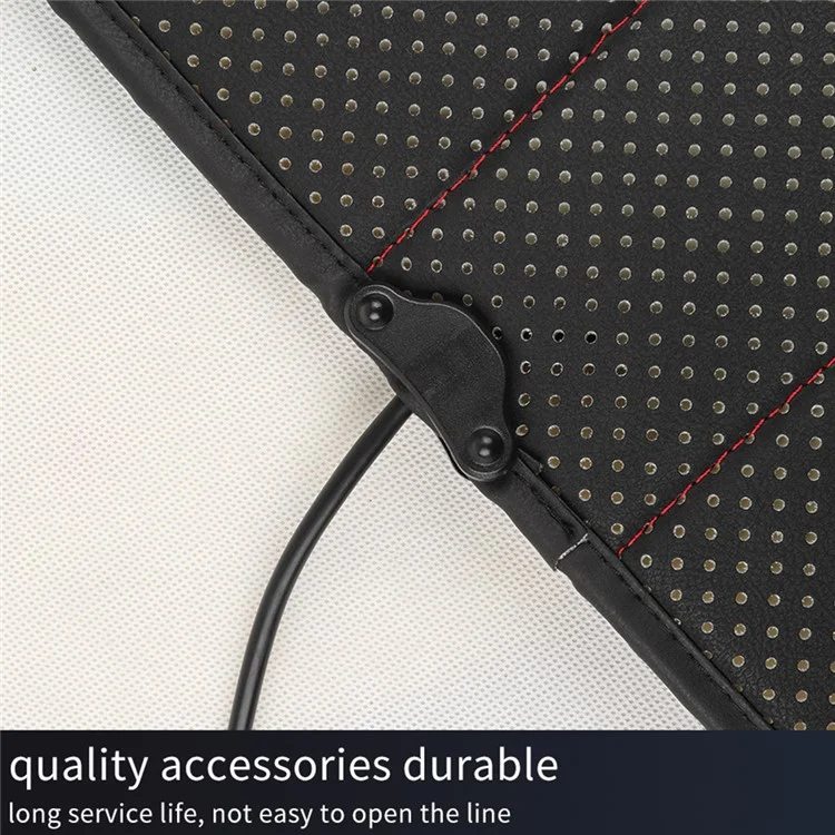 Universal 12V / 24V Car Seat Heater Cushion Winter Keep Warmer Heating Cover Pad - Black
