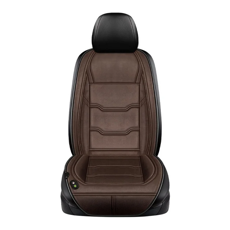Universal 12V / 24V Car Seat Heater Cushion Winter Keep Warmer Heating Cover Pad - Coffee
