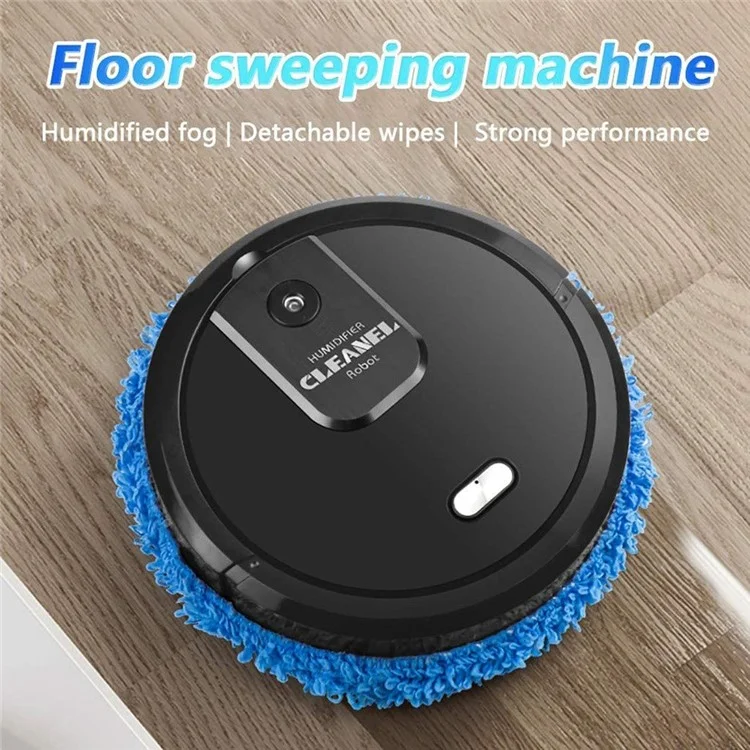 K555 Mop Cleaner Rechargeable Intelligent Sweep Vacuum Cleaner Humidifying Spray Robot Cleaner - White
