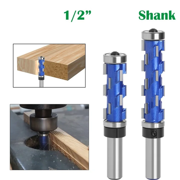 2Stück / Set 1 / 2" Schaft Holzwerker Fräser Holzbearbeitungs-Fräser Werkzeuge Schnitzwerkzeug Holzschnitzerei Zapfenstecher