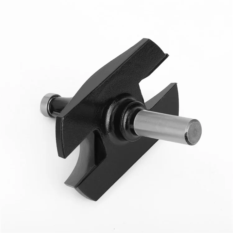 1 / 2 Inch Shank High Hardness Round Over Bit Tungsten Steel Alloy Cutter Wood Line Edge Trimmer for Woodworking - Black