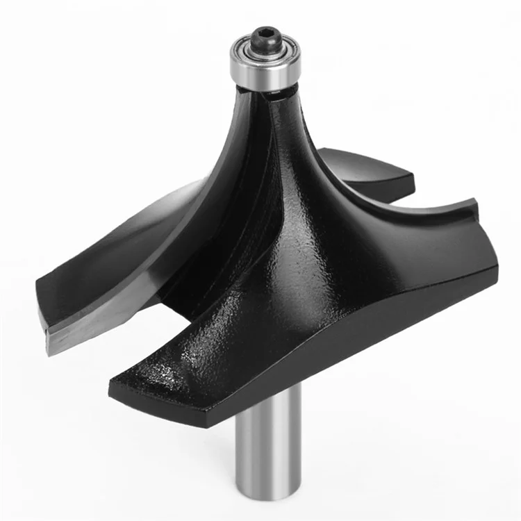 12mm Schaftrundfräser aus Wolframstahl-Legierung - Schwarz