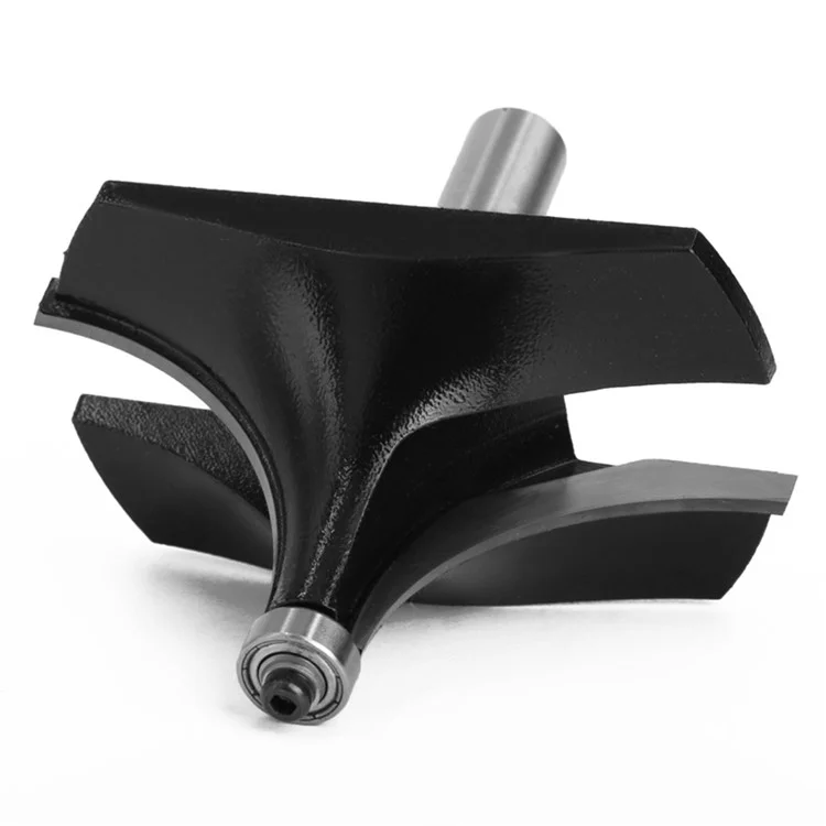 12mm Schaftrundfräser aus Wolframstahl-Legierung - Schwarz