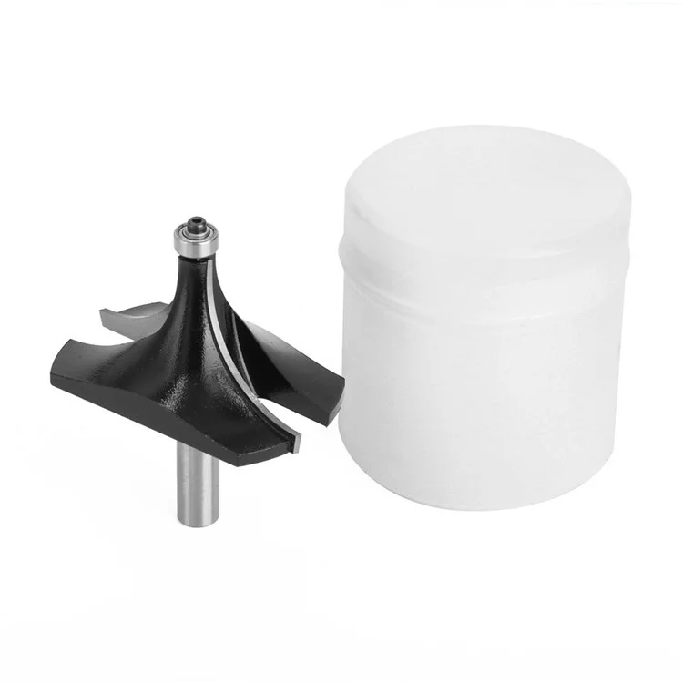 12mm Schaftrundfräser aus Wolframstahl-Legierung - Schwarz