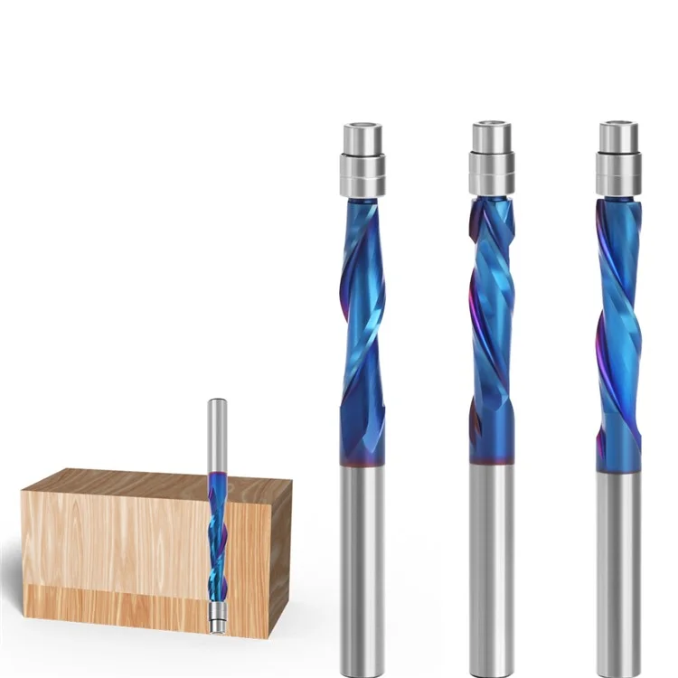 3 Stück 1/4" Schaft Legierungs-Holzbearbeitungsfrässatz Holzfräser-Werkzeugsatz Schnitzwerkzeuge für Holz, MDF