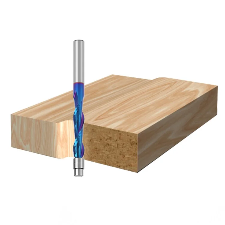 Fresa de Liga para Entalhamento de Madeira, MDF, Ferramenta de Roteamento Woodworking - Fresa de Compressão 1/4*1*3"
