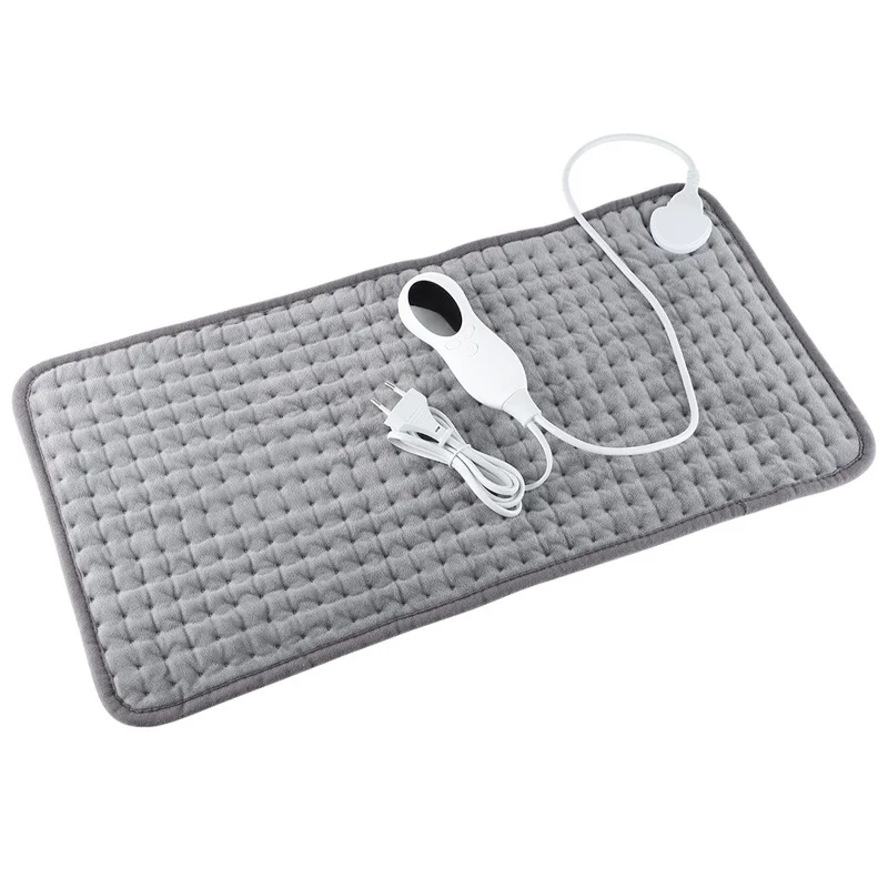 HAILICARE Elektrische Heizdecke, waschbar, Körperheizmatte, Winterwärmer, Kissen mit 3 Temperaturstufen und Zeitschaltuhr (CE) - EU-Stecker