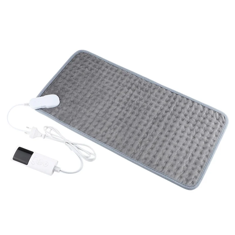 HAILICARE Electric Heating Pad 9 Gear Temperature Adjustment Body Heated Mat Winter Warmer Cushion with 4 Gear Timing - US Plug