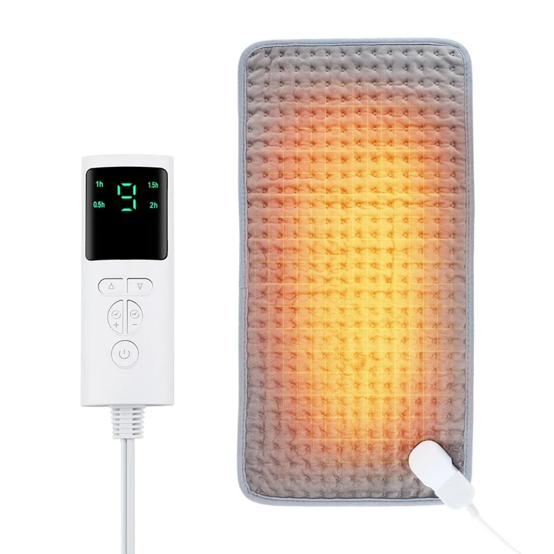 HAILICARE Electric Heating Pad 9 Gear Temperature Adjustment Body Heated Mat Winter Warmer Cushion with 4 Gear Timing - US Plug