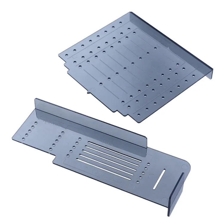 2Pcs / Set Cabinet Door Handle Drawer Pull Drill Template Mounting Kit for Home Decoration (ST)