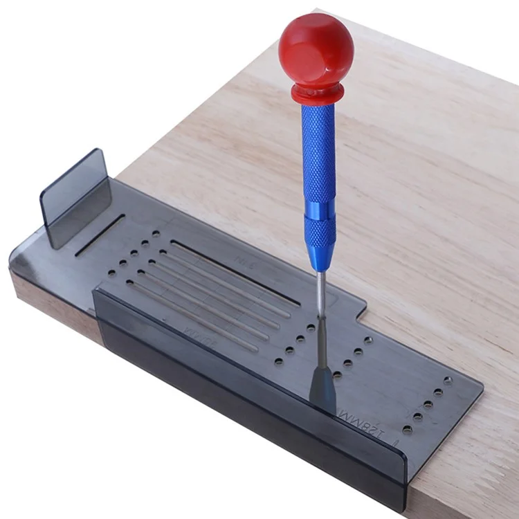 2Pcs / Set Cabinet Door Handle Drawer Pull Drill Template Mounting Kit for Home Decoration (ST)