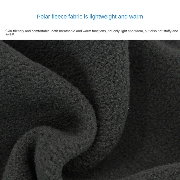 TT-DT Polar Fleece Balaclava Face Mask Windproof Neck Scarf Hood Warmer for Winter Outdoor Sports - Purple
