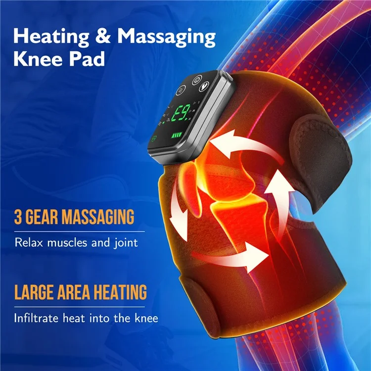 HAILICARE 1Pc Electric Heating Knee Massager Knee / Elbow / Shoulder Hot Compress Physiotherapy Instrument (CE / ROHS / FCC Certified)