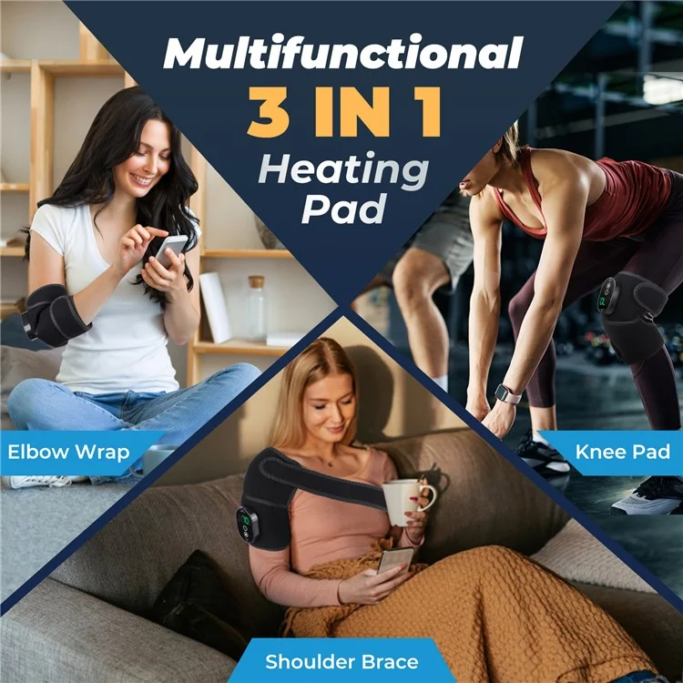 HAILICARE 1Pc 6-Gear Heating Winter Knee Massager Knee / Elbow / Shoulder Hot Compress Instrument (Certification CE / ROHS / FCC)
