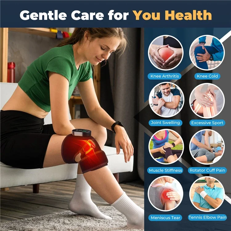 HAILICARE 1Pc 6-Gear Heating Winter Knee Massager Knee / Elbow / Shoulder Hot Compress Instrument (Certification CE / ROHS / FCC)