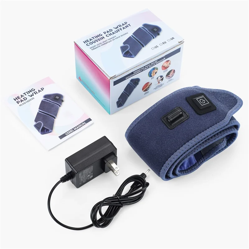Fascia Riscaldante Multifunzionale per l'Inverno Riscaldatore Elettrico per Gomito, Polso e Caviglia Protezione Riscaldante Fisioterapia Sollievo dal Dolore Strisce Riscaldate - Spina USA