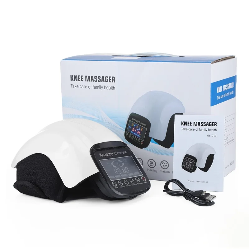 LCD Smart Heating Knee Massager Red Light Physiotherapy Pressure Massager Elbow Knee Electric Warmer