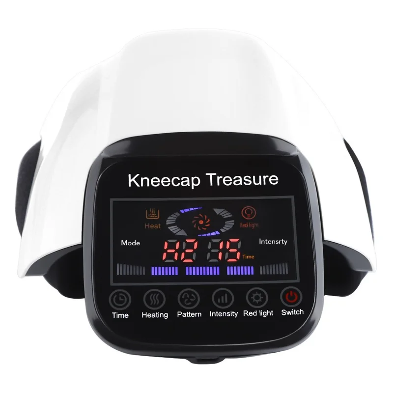 LCD Smart Heating Knee Massager Red Light Physiotherapy Pressure Massager Elbow Knee Electric Warmer