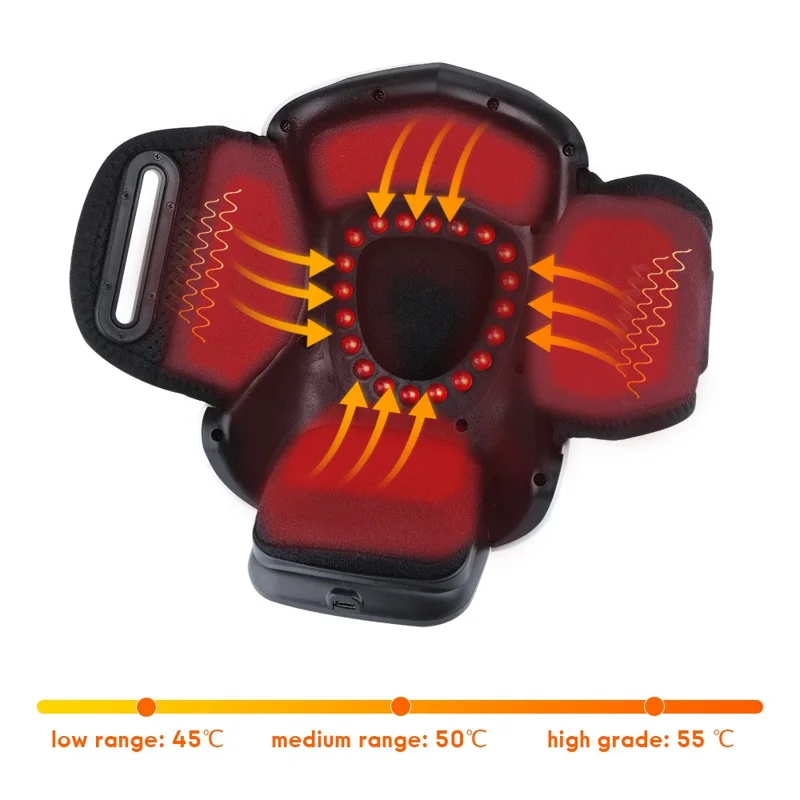 LCD Smart Heating Knee Massager Red Light Physiotherapy Pressure Massager Elbow Knee Electric Warmer
