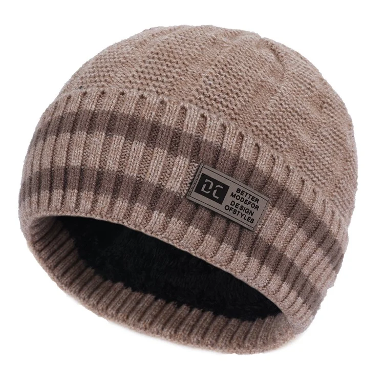 Beanie Hat for Men Women Warm Knit Beanie Soft Warm Hats Unisex Winter Hat - Khaki