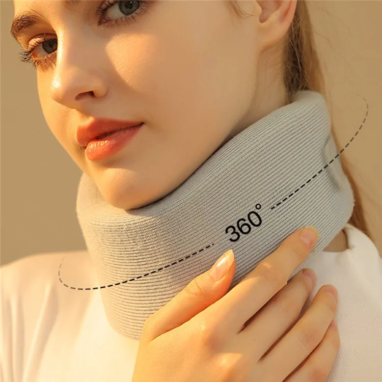 DWJ52 Double Layer Sponge Neck Brace Breathable Anti-bowing Ergonomics Neck Support Sleeve - M