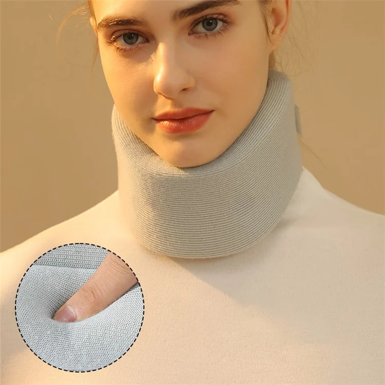 DWJ52 Double Layer Sponge Neck Brace Breathable Anti-bowing Ergonomics Neck Support Sleeve - M