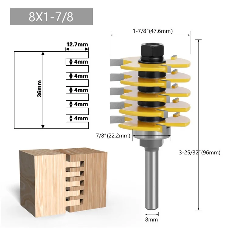 8mm Schaft Härte Legierung Mahlen Cutter Router Bit -gravur -werkzeuge